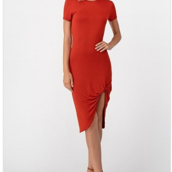 FINAL SALE 🆕🌿KNOTTED SIDE SLIT DRESS🌿 - Picture 4 of 6